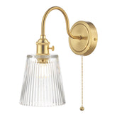 Hadano Wall Light Modular Dar Lighting Natural Brass